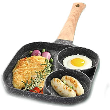 🍳 Sartén Multi-Seccional Antiadherente 3 en 1