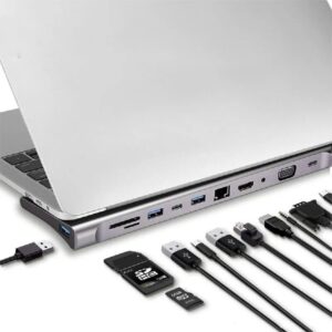 Adaptador convertidor hub tipo c 11 en 1